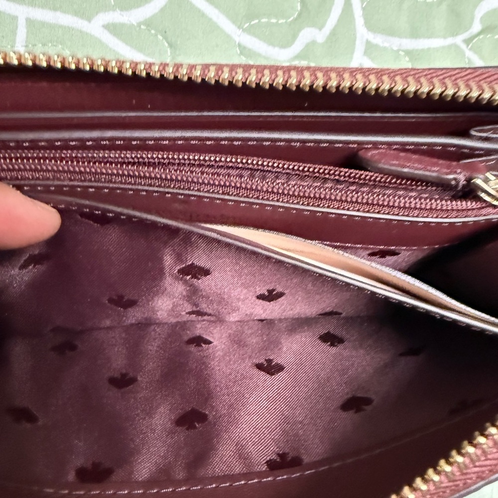 Kate Spade Deep Red Leather Wallet - Picture 5 of 8